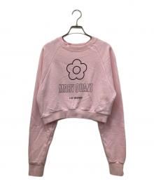MARY QUANT×Lily Brown（マリークヮント×リリーブラウン）の古着「デイジークロップドスウェット」｜ピンク