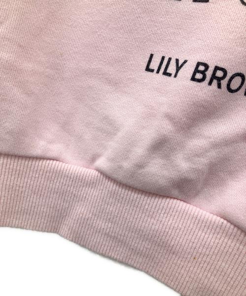 MARY QUANT（マリークヮント）MARY QUANT (マリークヮント) Lily Brown (リリーブラウン) デイジークロップドスウェット ピンク サイズ:Freeの古着・服飾アイテム