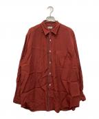 COMME des GARCONS HOMMEコムデギャルソン オム）の古着「90'sレーヨンシャツ」｜オレンジ