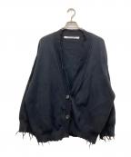 PERVERZEパーバーズ）の古着「Crash short Knit」｜ブラック