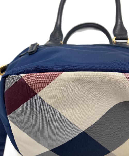 BLUE LABEL CRESTBRIDGE（ブルーレーベルクレストブリッジ）BLUE LABEL CRESTBRIDGE (ブルーレーベルクレストブリッジ) ナイロン2wayバッグ ネイビーの古着・服飾アイテム