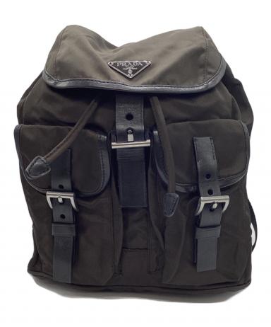 中古・古着通販】PRADA (プラダ) ナイロンミニリュック ブラウン
