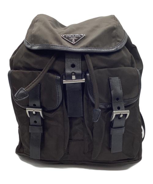 PRADA（プラダ）PRADA (プラダ) ナイロンミニリュック ブラウンの古着・服飾アイテム