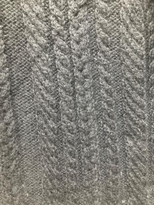 GUERNSEY WOOLLENS（ガンジーウーレンズ）GUERNSEY WOOLLENS (ガンジーウーレンズ) フィッシャーマンニット ブラック サイズ:36の古着・服飾アイテム