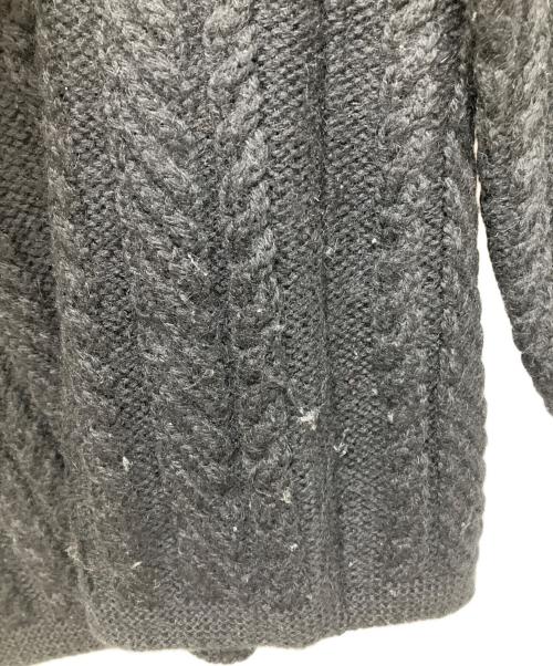 GUERNSEY WOOLLENS（ガンジーウーレンズ）GUERNSEY WOOLLENS (ガンジーウーレンズ) フィッシャーマンニット ブラック サイズ:36の古着・服飾アイテム