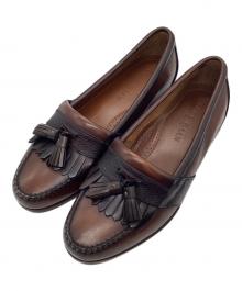 COLE HAAN（コールハーン）の古着「USA製キルトタッセルローファー」｜ブラウン
