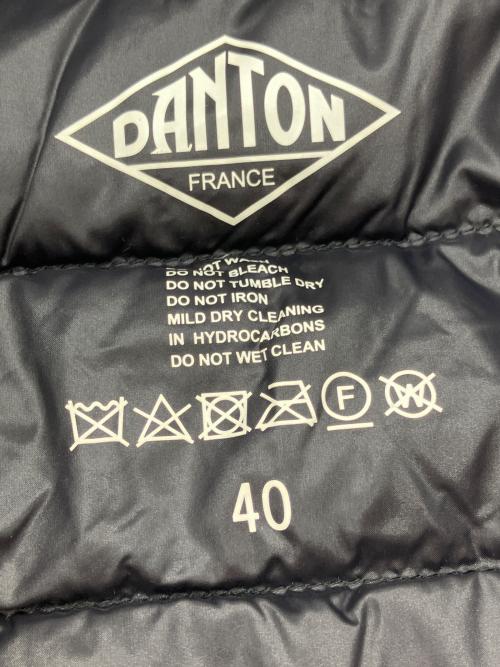 DANTON（ダントン）DANTON (ダントン) INNER DOWN VEST ブラック サイズ:40の古着・服飾アイテム