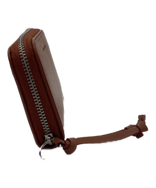 DRIES VAN NOTEN（ドリスヴァンノッテン）DRIES VAN NOTEN (ドリスヴァンノッテン) SMALL ZIP-AROUND WALLET ブラウンの古着・服飾アイテム