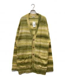 DRIES VAN NOTEN（ドリスヴァンノッテン）の古着「Jaoud Cardigan」｜イエロー×グリーン