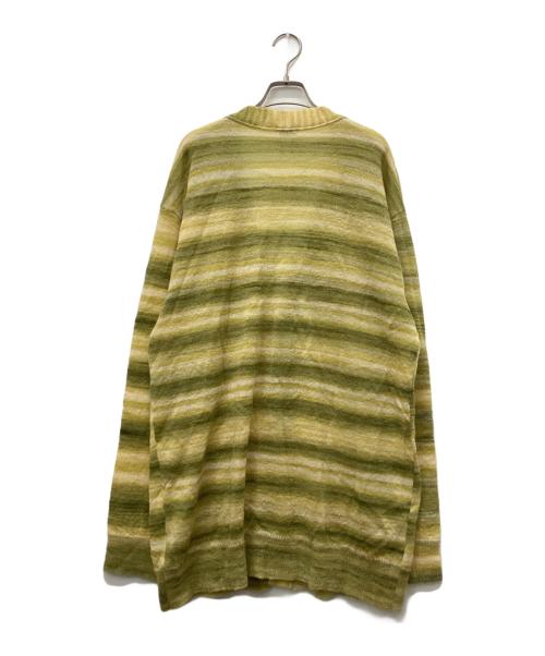 DRIES VAN NOTEN（ドリスヴァンノッテン）DRIES VAN NOTEN (ドリスヴァンノッテン) Jaoud Cardigan イエロー×グリーン サイズ:Lの古着・服飾アイテム