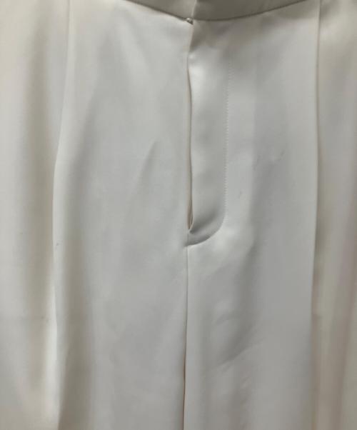 St.cecilia（セントセシリア）St.cecilia (セントセシリア) ベルトワイドパンツ ベージュ サイズ:Mの古着・服飾アイテム