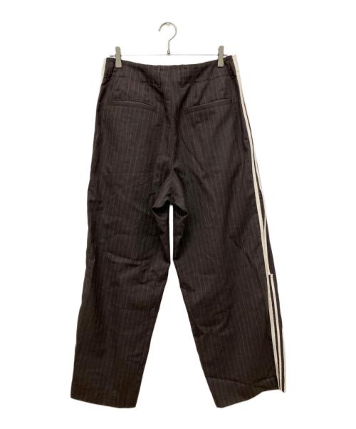 My Beautiful Landlet（マイビューティフルランドレット）My Beautiful Landlet (マイビューティフルランドレット) TROPICAL CLOTH SIDE LINE WIDE PANTS ブラウン サイズ:1の古着・服飾アイテム