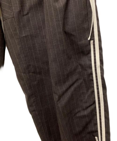 My Beautiful Landlet（マイビューティフルランドレット）My Beautiful Landlet (マイビューティフルランドレット) TROPICAL CLOTH SIDE LINE WIDE PANTS ブラウン サイズ:1の古着・服飾アイテム