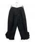 JIL SANDER（ジルサンダー）の古着「フリルヘム タックパンツ」｜ブラック