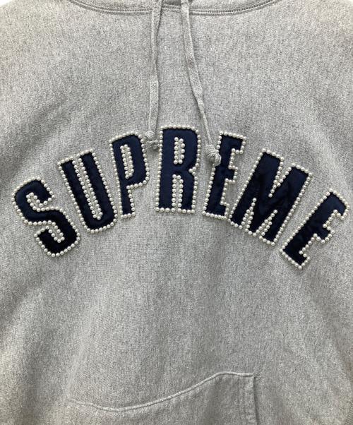 SUPREME（シュプリーム）SUPREME (シュプリーム) Pearl Logo Hooded Sweatshirt グレー サイズ:Lの古着・服飾アイテム