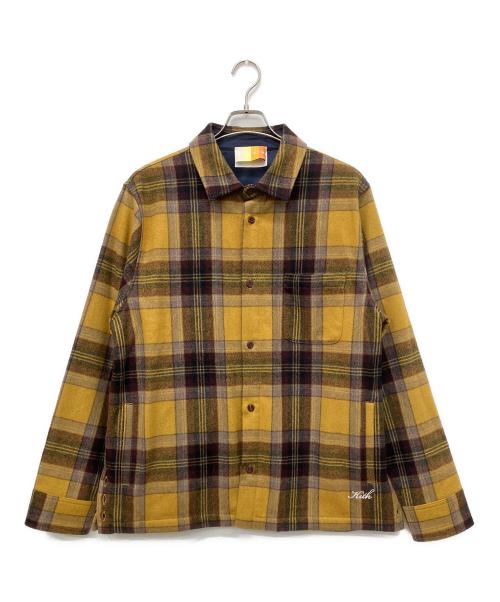 KITH（キス）KITH (キス) L/Sチェックシャツ イエロー サイズ:Lの古着・服飾アイテム