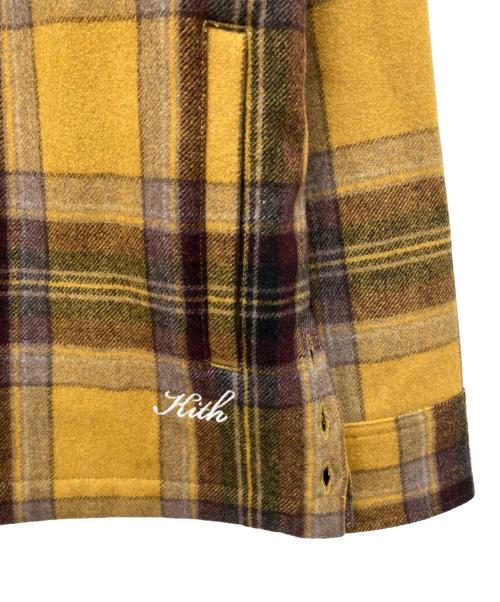 KITH（キス）KITH (キス) L/Sチェックシャツ イエロー サイズ:Lの古着・服飾アイテム