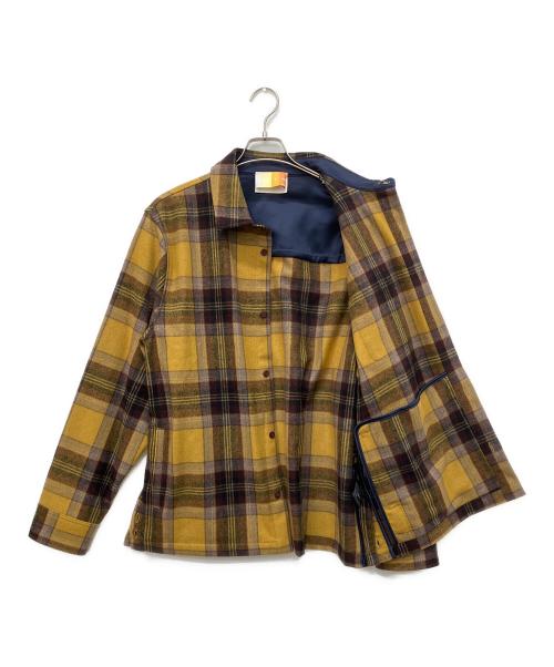 KITH（キス）KITH (キス) L/Sチェックシャツ イエロー サイズ:Lの古着・服飾アイテム