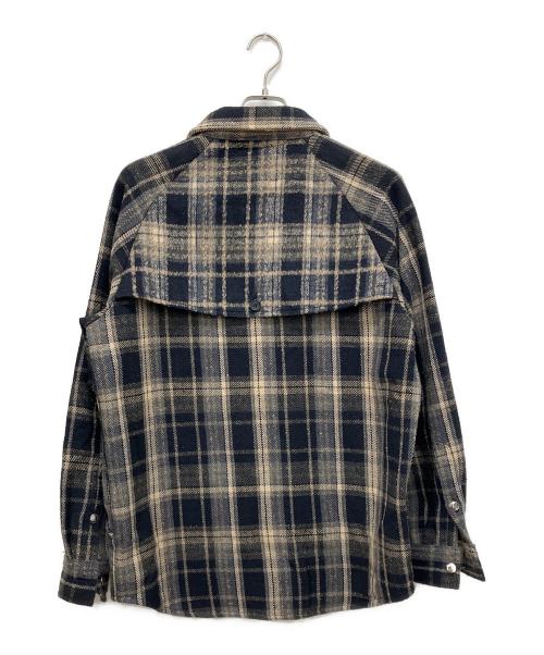 WANNA（ワナ）WANNA (ワナ) チェックジャケット ブラウン サイズ:Lの古着・服飾アイテム