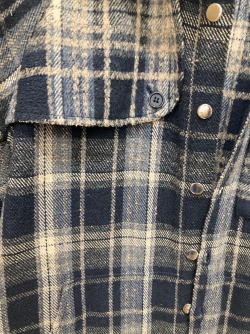 WANNA（ワナ）WANNA (ワナ) チェックジャケット ブラウン サイズ:Lの古着・服飾アイテム