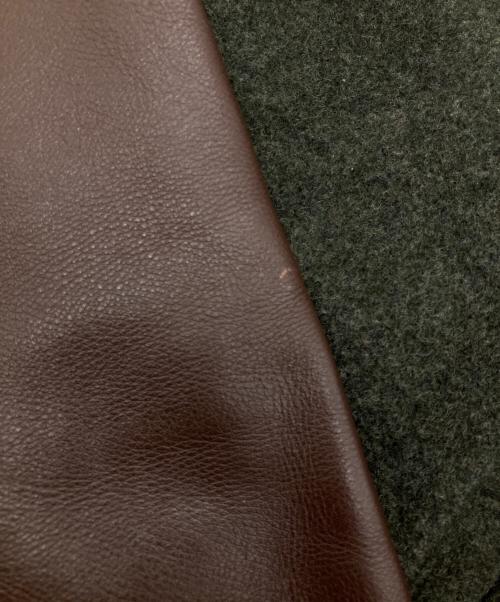 THE Sakaki（ザ サカキ）THE Sakaki (ザ サカキ) レザー切替スタジャン グリーン サイズ:Mの古着・服飾アイテム