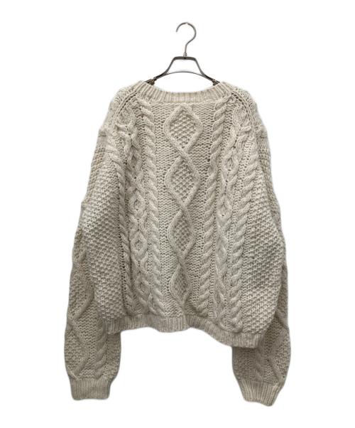 KAGURE（カグレ）KAGURE (カグレ) ケーブル編みニット アイボリー サイズ:Freeの古着・服飾アイテム
