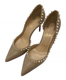 Christian Louboutin（クリスチャン・ルブタン）の古着「ヒールパンプス　Irishell」｜ベージュ