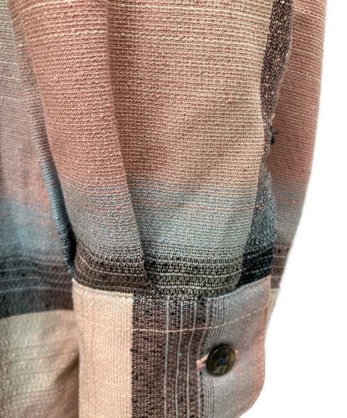 SUGARHILL（シュガーヒル）SUGARHILL (シュガーヒル) RAYON OMBRE PLAID OPEN COLLAR BLOUSE ピンク サイズ:1の古着・服飾アイテム