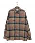 SUGARHILL（シュガーヒル）の古着「RAYON OMBRE PLAID OPEN COLLAR BLOUSE」｜ピンク