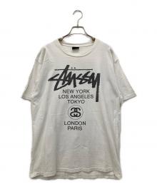 stussy（ステューシー）の古着「ワールドツアーTシャツ」｜ホワイト