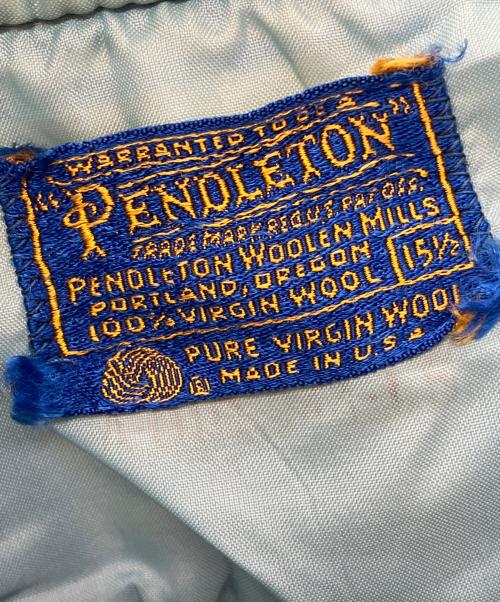 PENDLETON（ペンドルトン）PENDLETON (ペンドルトン) バージンウールチェックシャツ ブルー サイズ:15 1/2の古着・服飾アイテム