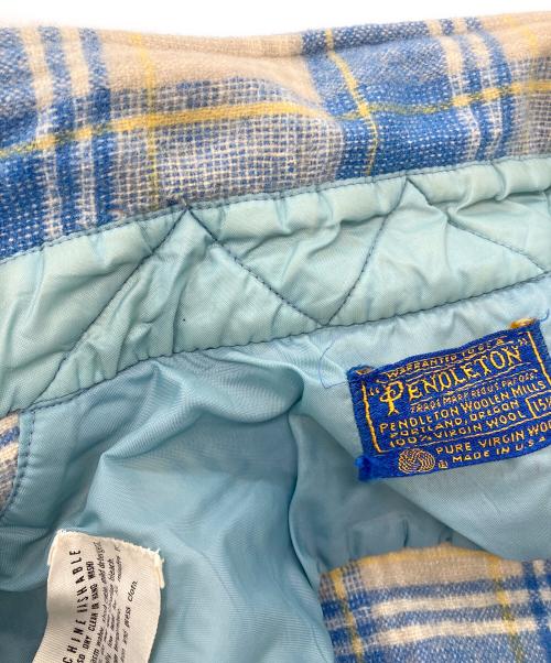 PENDLETON（ペンドルトン）PENDLETON (ペンドルトン) バージンウールチェックシャツ ブルー サイズ:15 1/2の古着・服飾アイテム