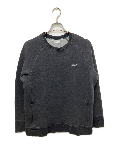 NANGA（ナンガ）NANGA (ナンガ) ワンポイントロゴスウェット グレー サイズ:Mの古着・服飾アイテム