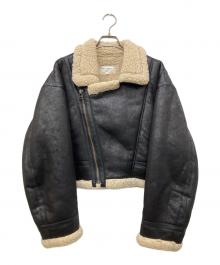 moussy（マウジー）の古着「CROPPED FLIGHT ジャケット」｜ブラック
