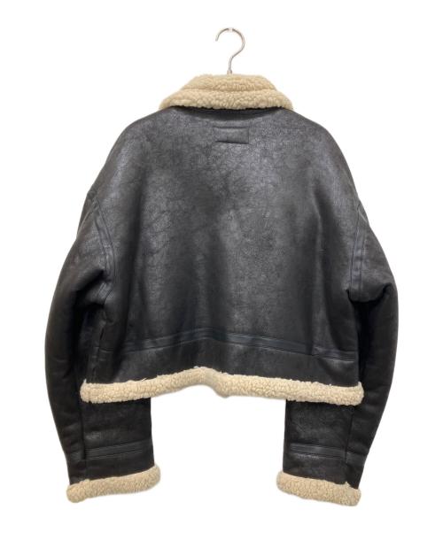 moussy（マウジー）moussy (マウジー) CROPPED FLIGHT ジャケット ブラック サイズ:2の古着・服飾アイテム