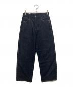 SLYスライ）の古着「Ngm.S JW STRAIGHT PT-A ナゴミ スライ ジャストウエスト ストレート パンツ」｜インディゴ