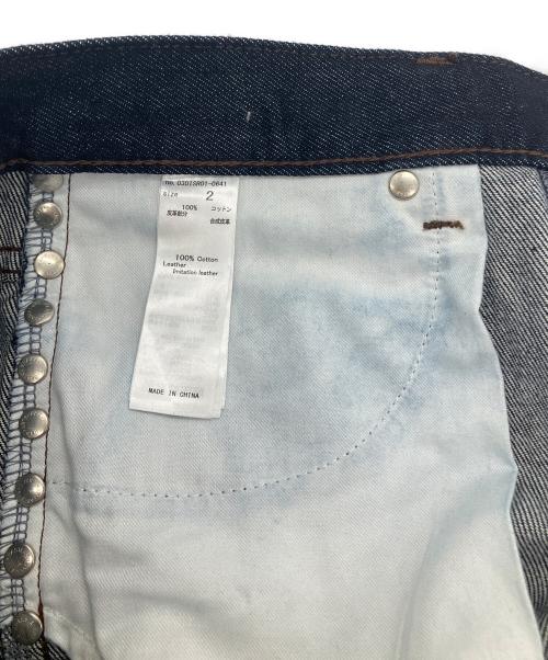 SLY（スライ）SLY (スライ) Ngm.S JW STRAIGHT PT-A ナゴミ スライ ジャストウエスト ストレート パンツ インディゴ サイズ:2の古着・服飾アイテム