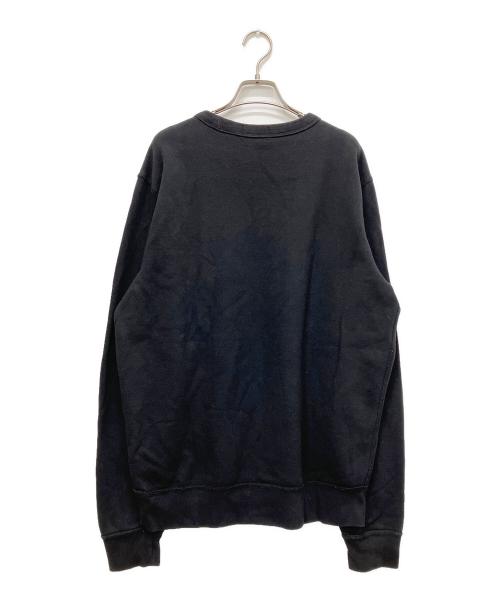POLO RALPH LAUREN（ポロ・ラルフローレン）POLO RALPH LAUREN (ポロ・ラルフローレン) Vガゼットプリントスウェット ブラック サイズ:Mの古着・服飾アイテム