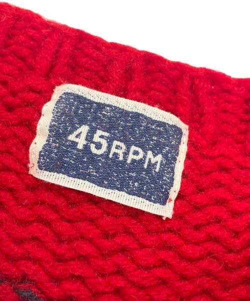 45rpm（45アールピーエム）45rpm (45アールピーエム) ニット レッド サイズ:Sの古着・服飾アイテム