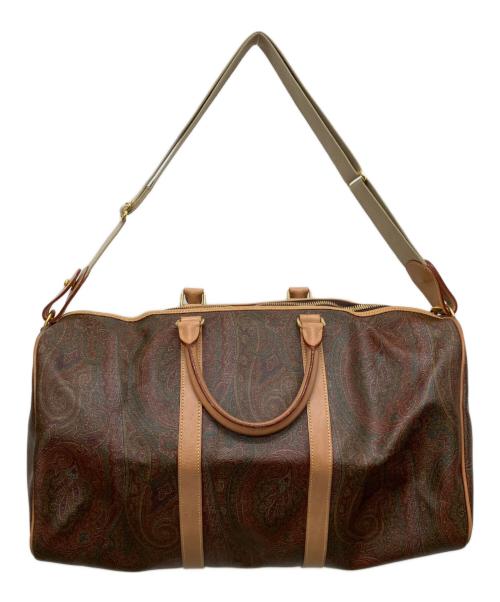 ETRO（エトロ）ETRO (エトロ) ペイズリー柄ボストンバッグ ブラウンの古着・服飾アイテム