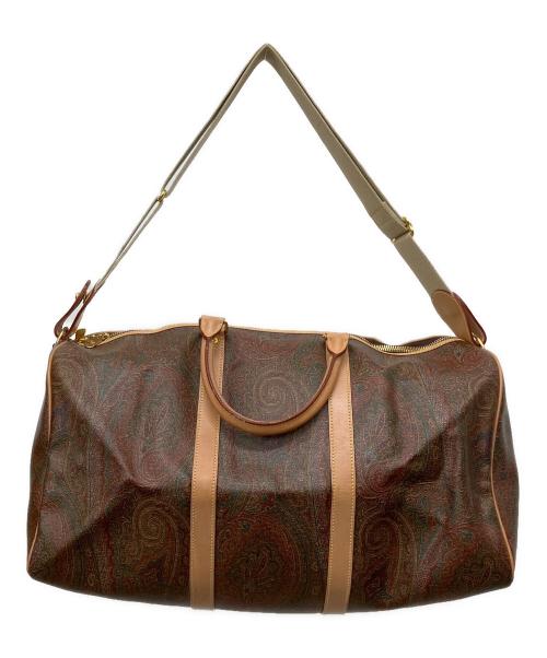 ETRO（エトロ）ETRO (エトロ) ペイズリー柄ボストンバッグ ブラウンの古着・服飾アイテム