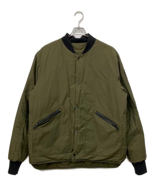 CANADA GOOSE（カナダグース）CANADA GOOSE (カナダグース) ブラックレーベル ボズウェル リバーシブル ライナー ジャケット　Boswell Reversible Liner Jacket  オリーブ サイズ:Lの古着・服飾アイテム