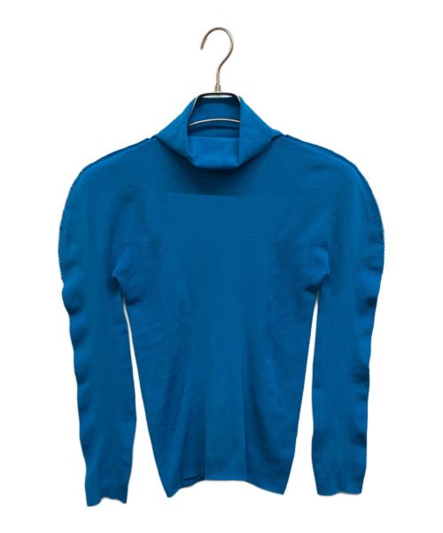 ISSEY MIYAKE me（イッセイ ミヤケ ミー）ISSEY MIYAKE me (イッセイ ミヤケ ミー) デザインカットソー ブルー サイズ:不明の古着・服飾アイテム