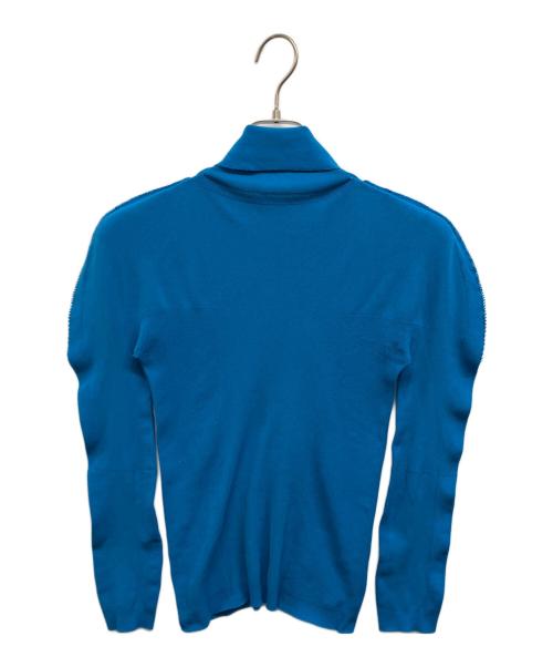 ISSEY MIYAKE me（イッセイ ミヤケ ミー）ISSEY MIYAKE me (イッセイ ミヤケ ミー) デザインカットソー ブルー サイズ:不明の古着・服飾アイテム
