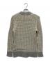 N.HOOLYWOOD (エヌ ハリウッド) KNIT PULLOVER SWEATER グレー×アイボリー サイズ:36：4000円