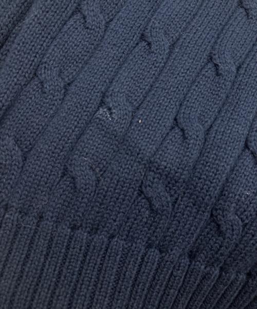 POLO RALPH LAUREN（ポロ・ラルフローレン）POLO RALPH LAUREN (ポロ・ラルフローレン) ケーブルニット ネイビー サイズ:XSの古着・服飾アイテム