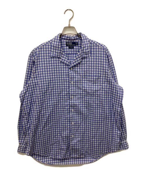 POLO RALPH LAUREN（ポロ・ラルフローレン）POLO RALPH LAUREN (ポロ・ラルフローレン) チェックシャツ ブルー サイズ:XLの古着・服飾アイテム