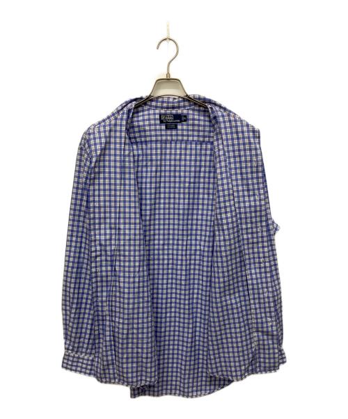 POLO RALPH LAUREN（ポロ・ラルフローレン）POLO RALPH LAUREN (ポロ・ラルフローレン) チェックシャツ ブルー サイズ:XLの古着・服飾アイテム