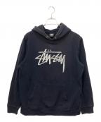 stussyステューシー）の古着「プルオーバーパーカー」｜ネイビー
