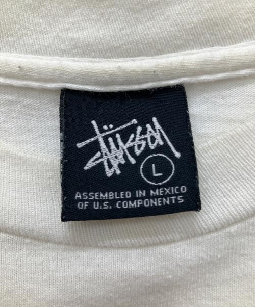 stussy（ステューシー）stussy (ステューシー) 00ｓオールドロゴTシャツ ホワイト サイズ:Lの古着・服飾アイテム